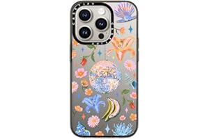 CASETiFY Compact Case for iPhone 15 Pro [2X Military Grade Drop Tested / 4ft Drop Protection] - Disco Magic - Clear Black