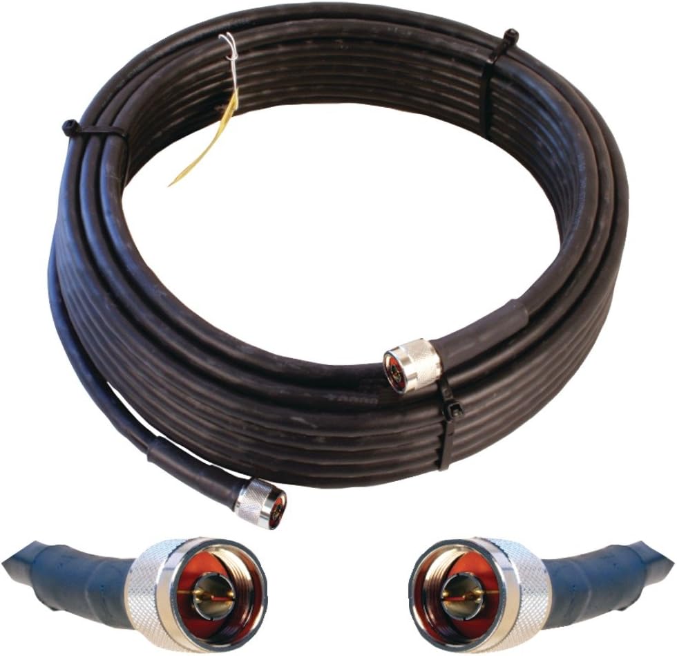Wilson Electronics 50 ft. Black WILSON-400 Ultra Low Loss Coax Cable (N-Male to NMale)