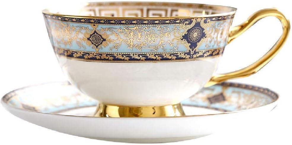High-Grade Bone China Coffee Cup Hand-Painted Gold-Rimmed European-Style Cup And Saucer Set English-Style Tea Afternoon Teacup