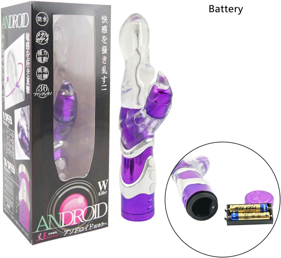 Villvi 36 Speeds T-hrusting R-otating Rabbit Wand Toy for Women&Couples Waterproof&Whisper Quie