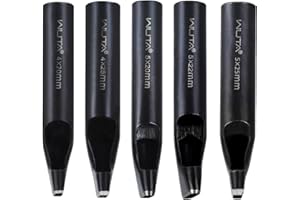 WUTA 5 Pcs Oval Leather Hole Punch,Belt Hole Punch for Leather,Leather Punch Cutter Tool for Belt Watch Band,Leather DIYHole Punch Tool Kit