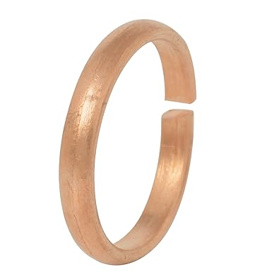 Memoir Copper Health Benificial Simple Challa Finger Ring For Women