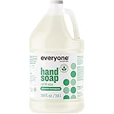 Everyone Liquid Hand Soap Refill, 1 Gallon, Spearmint and Lemongrass, made with Essential Oils for kitchen and bathroom