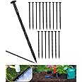 Meboyz 50-Pack 8-Inch Plastic Landscape Stakes,Spiral Edging Spikes Landscape Anchoring Spikes for Paver Edging, Weed Barrier, Artificial Turf & More Weed Barrier, Artificial Turf & More.