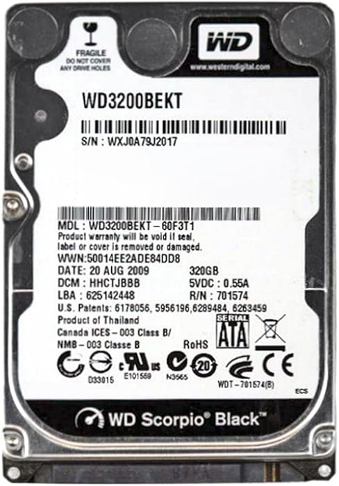 Top 10 Western Digital Scorpion Black Laptop Hdd