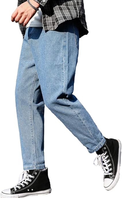 Amazon ソインガ Soinnga デニムパンツ サルエルパンツ メンズ ジーパン ゆったり ワイドパンツ 袴パンツ ハロンパンツ 9分丈 テーパード ジーンズ ジーンズ 通販