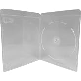 Mediaxpo Premium Slim Clear Blu-Ray Single Cases 7MM (Pack of 25)