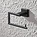 KES Matte Black Toilet Paper Roll Holder Toilet Tissue Holder Dispenser Rustproof SUS304 Stainless Steel Modern Square Style Wall Mount, A2470-BK