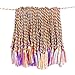 Tassel Depot 100 Floss Bookmark Tassels - Rainbow