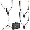 Lume Cube Flex Light Pro - Portable Dual LED Lamp with Tripod and Phone Holder Mount | Flexible 2-Point LED Lights for Tattoo Artists, Beauticians, aestheticians, lash Artists, and Content Creators