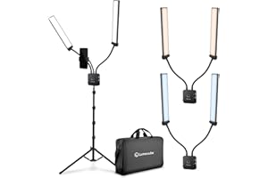 Lume Cube Flex Light Pro - Portable Dual LED Lamp with Tripod and Phone Holder Mount | Flexible 2-Point LED Lights for Tattoo