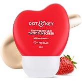 Dot &amp; Key Strawberry Dew Tinted Sunscreen SPF 50 PA++++ | Broad Spectrum Face Sunscreen | For All Skin Types | 1.69 fl oz (50 ml)