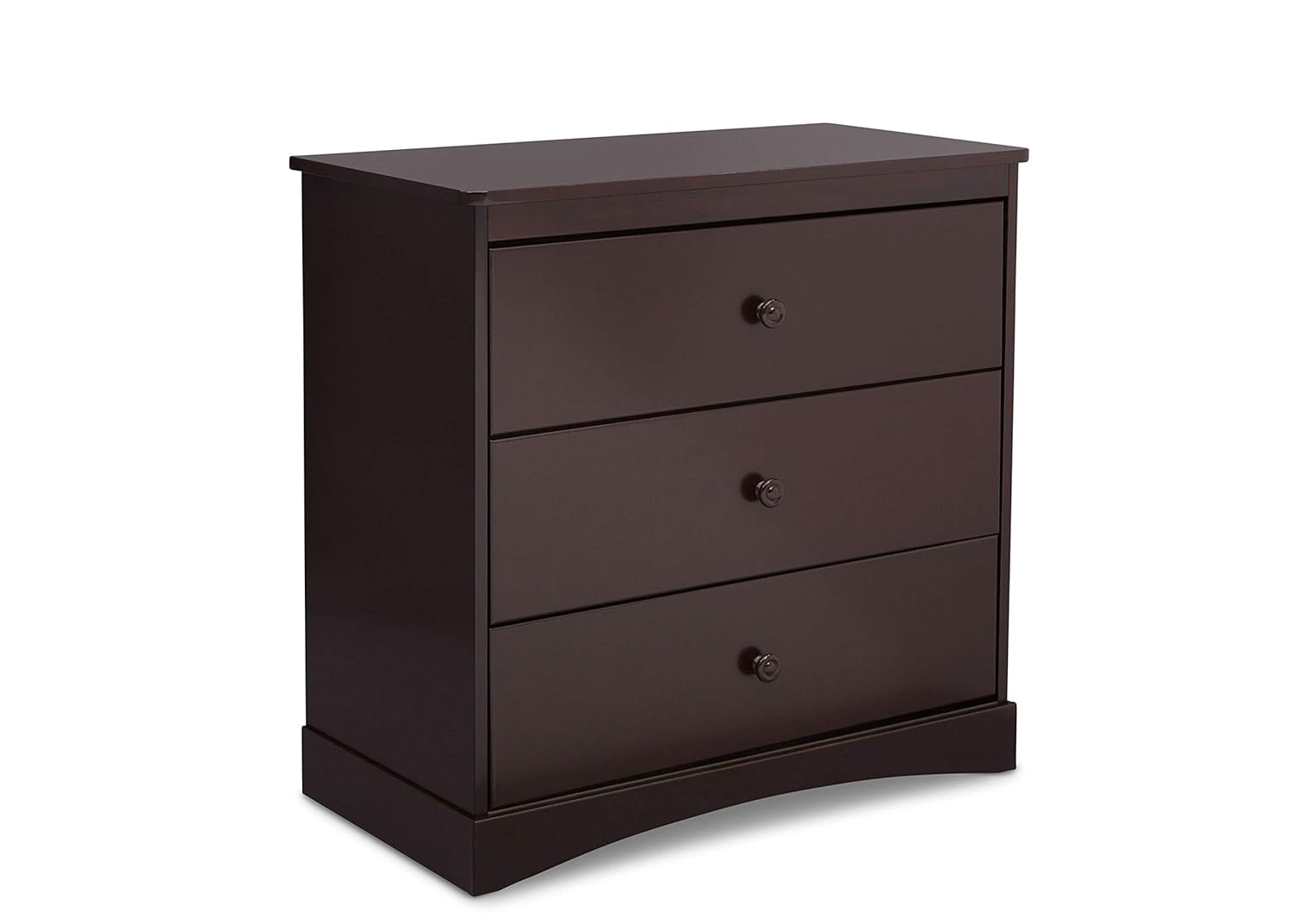 Delta Children Sutton 3 Drawer Dresser with Changing Top, Dark Chocolate : Baby