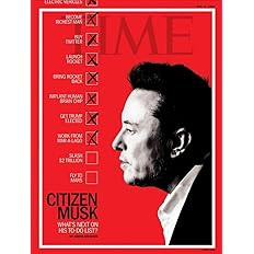 Time Magazine 9th Dec 2024, CITIZEN MUSK (Elon Musk Cover)