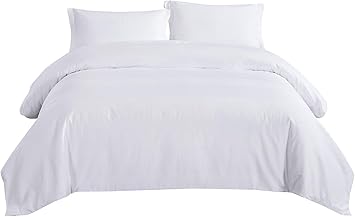 Amazon Com Phf Cotton Waffle Duvet Cover Set Sateen Stripes Hotel