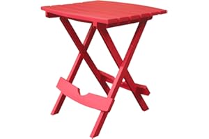 Adams Manufacturing 8500-26-3700 Plastic Quik-Fold® Side Table, Cherry Red