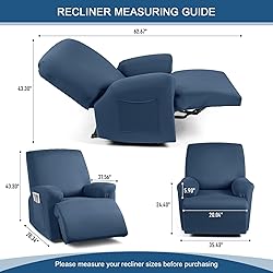 TAOCOCO Recliner Chair Covers Stretch Polyester