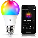 Smart Light Bulbs, WiFi & Bluetooth 5.0, Compatible w/ Alexa & Google Without Hub, Dimmable, Music Sync, Schedules, Color Cha
