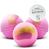 Latika Pink Topaz Bath Bomb - Pink Amber, Vanilla, Orchid and Jasmine Petals for Skin Nourishment