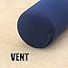 Bonison Stylish Environmental Borosilicate Glass Water Bottle with Colorful Nylon Sleeve (18oz) (Blue)