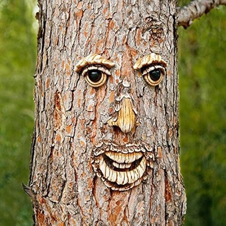 Gartner Potschke Gartendeko Baumgesicht Karl Kiefer Amazon De Garten