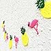 Wcaro Luau Party Supplies Flamingo Party Supplies Hawaiian Decorations Luau Decor Yellow Rose Red Tissue Paper Pom Poms Flamingo Pineapple Banner For Tropical Luau Hawaiian Summer Party Supplies