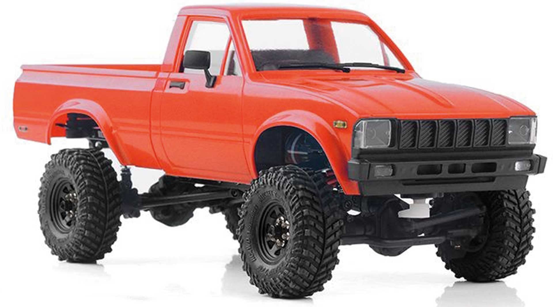 RC4WD Z-RTR0053 1/24 TRAIL FINDER 2 RTR W/MOJAVE II HARD BODY SET (RE RC Crawler, Red