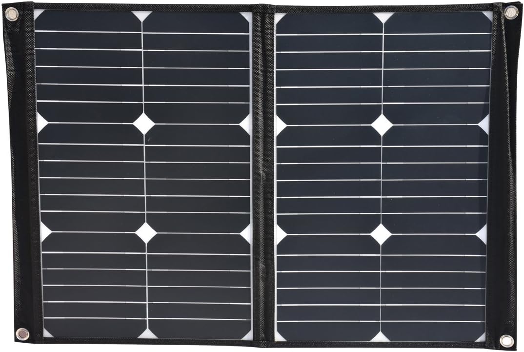 SolarOak 40W Solar Charger with Portable Foldable Solar Panel Outdoor Water Resistant SunPower Battery Charger for iPhone,iPad,iPod,Samsung,Camera,All Cellphone and More (Black)