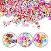 VIVOE Slime Supplies Kit - 72 Packs Slime Beads Charms Include Foam Balls, Fishbowl Beads, Glitter, Fruit Slices, Pearls, Slime Mylar Flake, Slime Containers for Arts Crafts Orna(72 pack Supplies Kit)