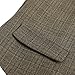 Hanayome Men's British Style Slim Fit Chain Point 4 Button Patry Dress Vest VS09 (Brown, M)