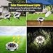 NAIYO Solar Ground Lights, Upgraded Outdoor Garden Waterproof Bright in-Ground Lights for Lawn Pathway Yard Driveway, with 8 LED Warm White Lights(8Pcs) (White Color-8Pcs)