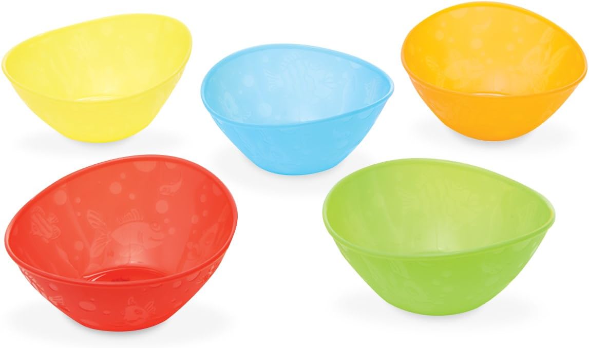 Munchkin Multicoloured Baby Food Bowls Pack of 5 Amazon.co.uk Baby