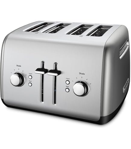Amazon.com: KitchenAid 4 Slice Manual Lift Toaster KMT4115OB, Onyx