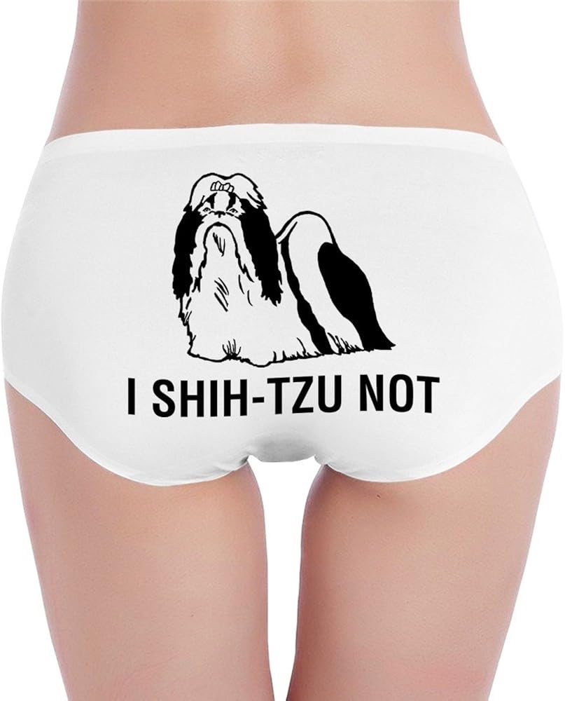 Women's Nerd I Shitzu Not Low-Cut Cotton Hipster Panties