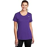 Nike Womens Legend Short Sleeve Crew T-Shirt (US, Alpha, X-Large, Regular, Regular, Purple)