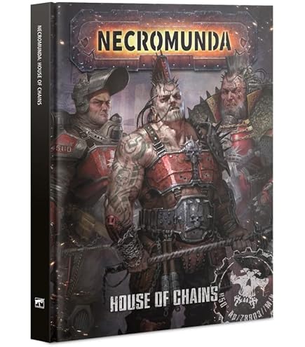 Juego De Dados Necromunda: Pandilla Cenizas Goliat - 8 Dados De 16 Mm, Rojo Con Plateado, Para Wargaming