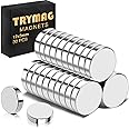 TRYMAG Magnets, 30Pcs Rare Earth Magnets Small Round Fridge Magnets for Whiteboard, Mini Neodymium Magnets Locker Magnets for Crafts, Whiteboard, Scientific Models - 0.47 inch D x 1/8 inch H