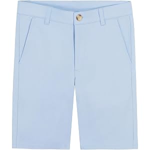 Dockers Boys' Flat Front Twill Chino Short, Stretch