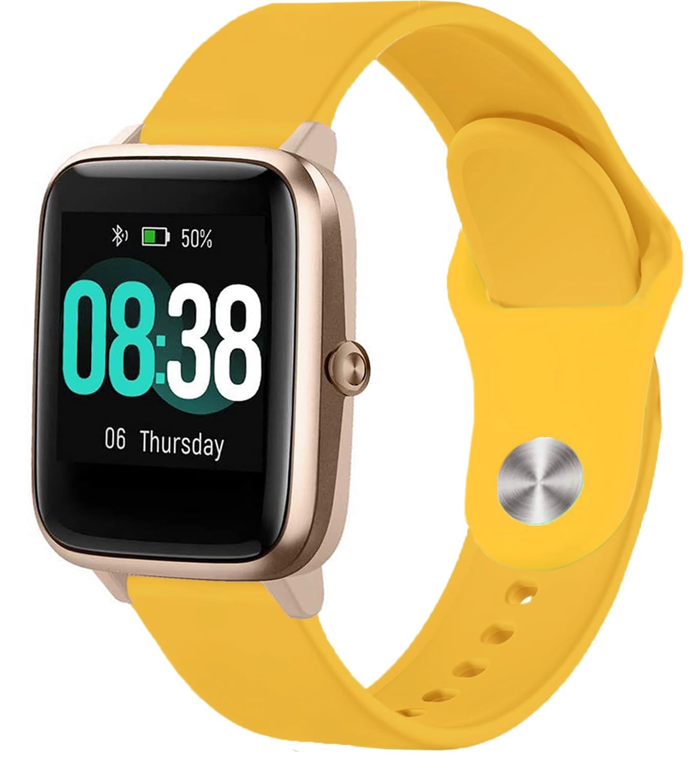 VELULYX Silicone Strap for Veryfitpro Smartwatch ID205L, 19mm Sport Strap for GRV FC1,IDW15, ID205L, ID205U, ID205S, ID205G, ID215G, ID216, SW020, SW021, SW023, YM020, YM021, YM023, Uwatch3 Ufit GT