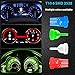 LED Monster T10 194 LED Light Bulb 168 LED Bulbs Bright Instrument Panel Gauge Cluster Dashboard LED Light Bulbs Set 10 T10 LED Bulbs with 10 Twist Lock Socket (Green)