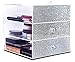 JiBen High Quality Clear Acrylic Makeup and Jewelry Organizer, Cosmetic Display or Storage Box, With 3 Tiers (2 Large Drawers and 1 Flip-Up Lid Top) (silver)