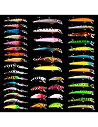 Juego de señuelos de pesca de graves, cebos duros de agua dulce de nieve, lápiz de cebo de crankbait VIB para bajos, pike Fit agua salada y agua dulce