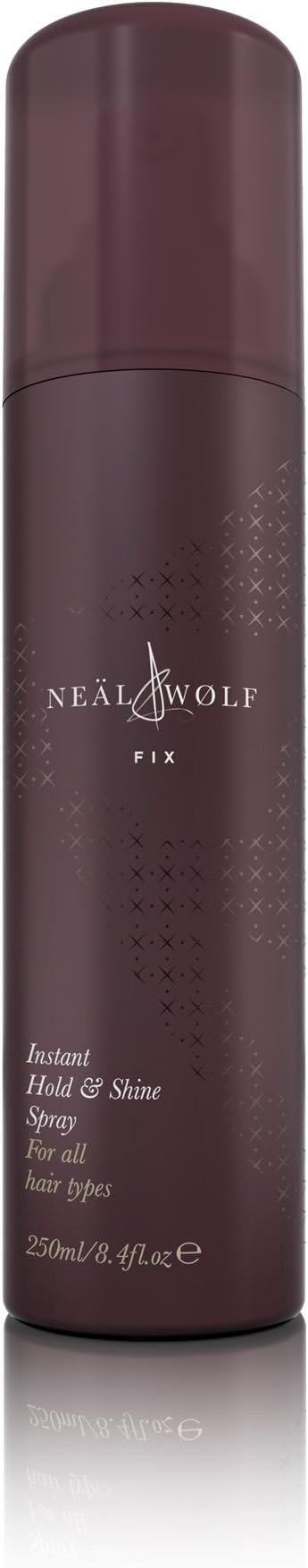 Neal & Wolf Fix Instant Hold Shine Hair Spray 250ml Long Lasting Finish