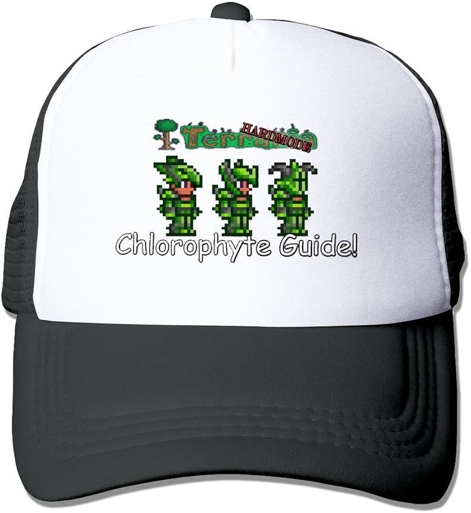 WH7ER 2016 Adult Unisex Terraria The Guide 100 Nylon Mesh Caps One Size Fits Most Adjustable