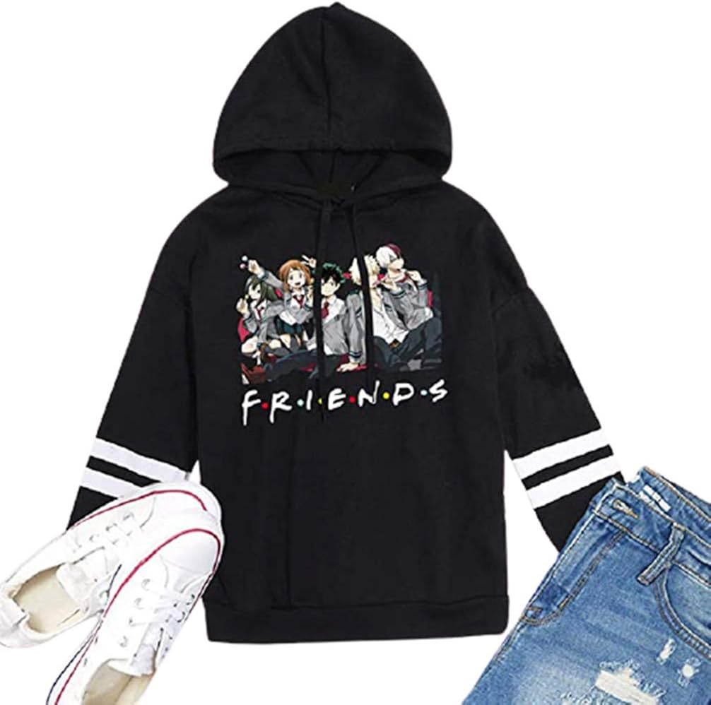 my hero academia friends sweatshirt