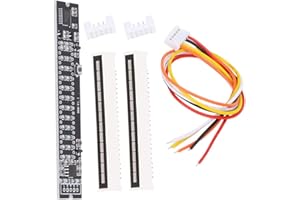 EBTOOLS Semiconductor Audio Spectrum Indicator, VU Meter Amplifier Board, Voice Sound Control DIY 12 Level for Musicians and Sound Audio Professionals(Music Spectrum Level