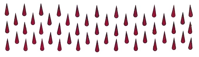 SJ Collection Maroon Tilak Shape Small Size (Bindi Height 1 cm x Width 4 mm) 53 Forehead Traditional Bindis