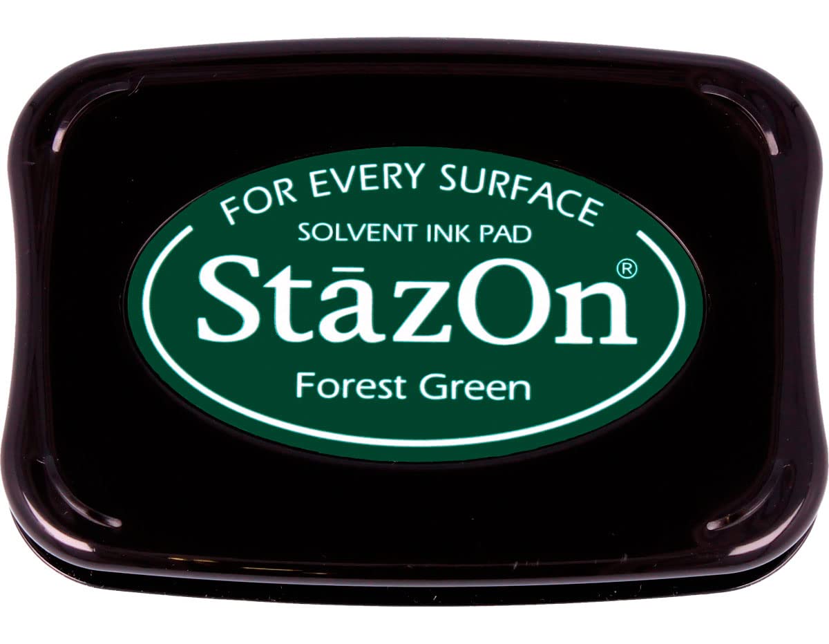 Tsukineko StazOn Stamp Pad, Forest Green, L