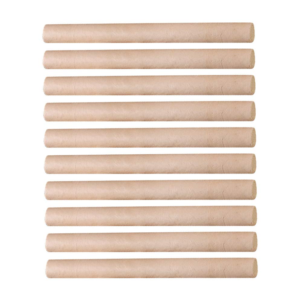 Healifty 10pcs Moxibustion Stick Handcraft Moxa 5:1 Wormwood Sticks for Chinese Traditional AiJiu Acupoint Body Massage