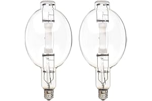 GoodBulb 1000-Watt Metal Halide HID Light Bulb E39 Base BT56 ANSI Code M141 4000K Cool White Color Clear Finish 12000 Life Hours Pack of 2 Bulbs
